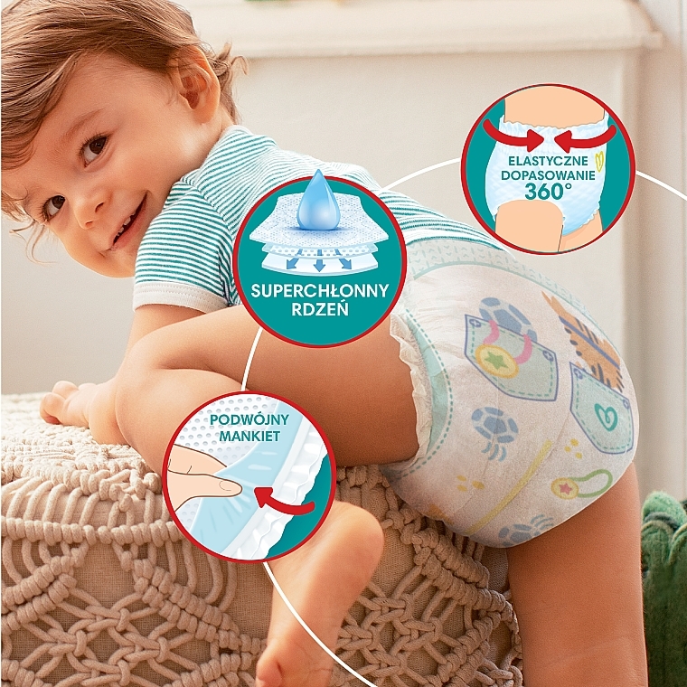 Diaper Pants, size 4 (maxi), 9-15 kg, mega box 176pcs - Pampers — photo N2