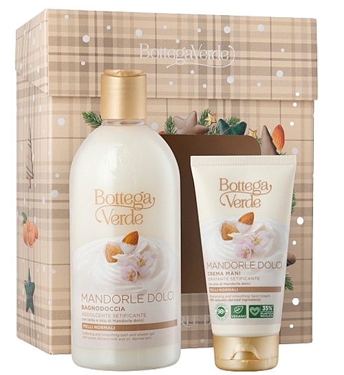 キット - Bottega Verde Sweet Almond Milk And Oil Gift Set (sh/gel/400ml + h/cr/75ml) — photo N1