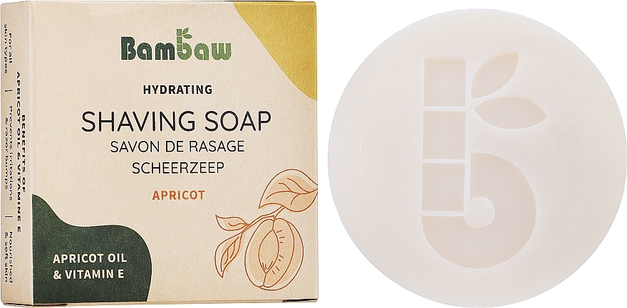 Shaving Soap with Apricot Oil & Vitamin E - Bambaw Shaving Soap Hydrating Apricot Oil & Vitamin E — photo N3