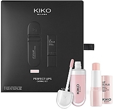 Fragrances, Perfumes, Cosmetics Kiko Milano Perfect Lips Caring Set (lip/scrb/4.2g + lip/cream/6.5ml) - Set