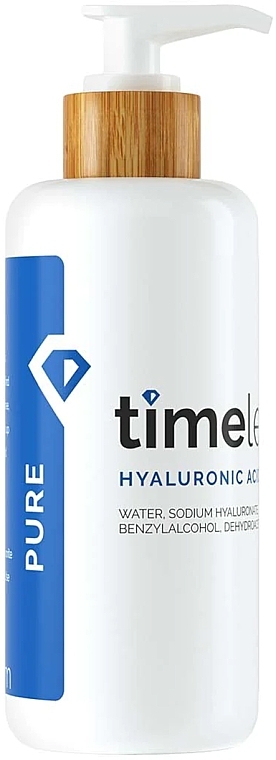 Moisturizing and Anti-Aging Face Serum, with dispenser - Timeless Skin Care Hyaluronic Acid 100% Pure — photo N1