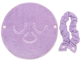 Beauty Treatment Compression Towel, lilac - MAKEUP Facial Spa Cold & Hot Compress Lilac — photo N2