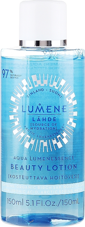 Cleansing Face Lotion - Lumene Lahde Aqua Lumenessence Beauty Lotion — photo N1