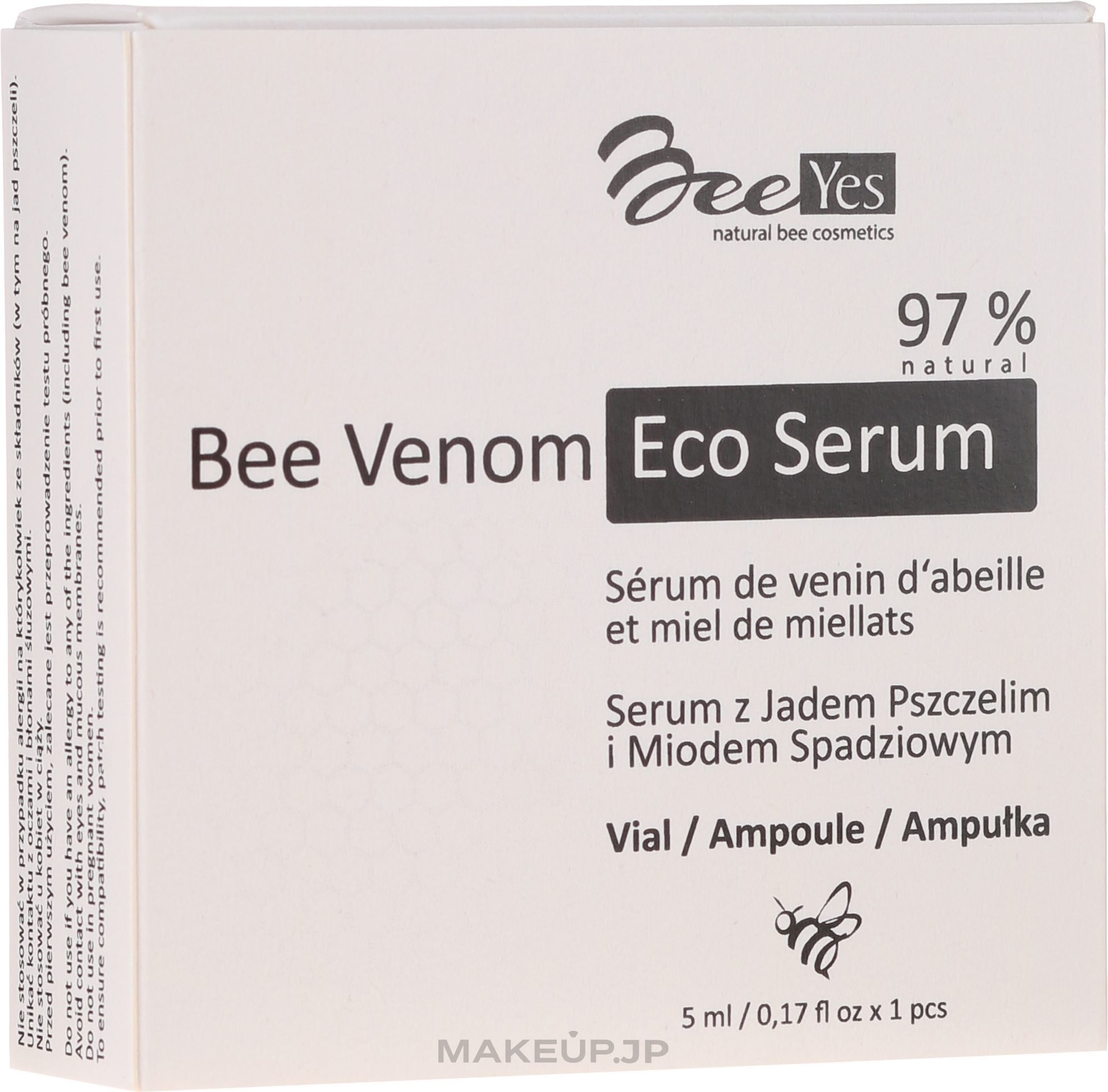 Anti-Aging Moisturizing Face Serum - BeeYes Bee Venom Eco Serum — photo 1 x 5 ml