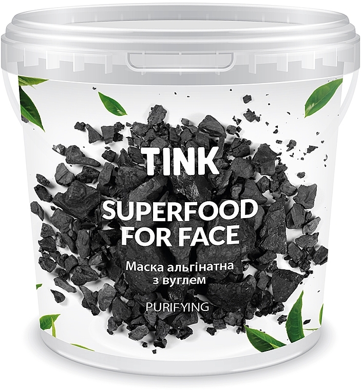 Cleansing Alginate Mask "Charcoal & Retinol" - Tink SuperFood For Face Alginate Mask — photo N1