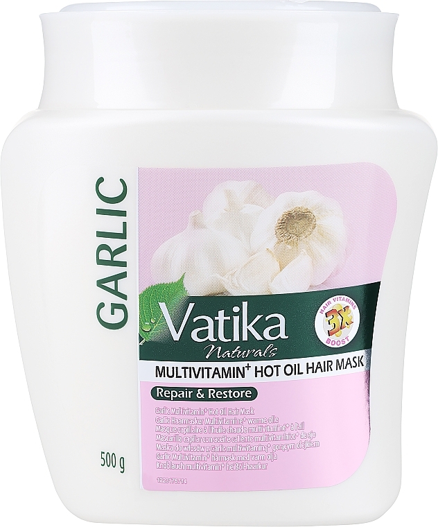 Hair Mask with Garlic Extract - Dabur Vatika Garlic Treatment Cream — photo N1