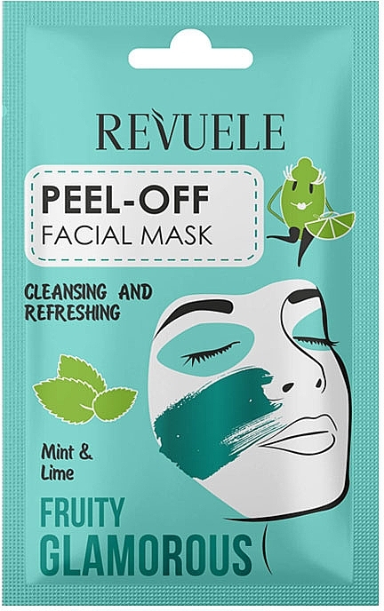 Mint & Lime Peel-Off Mask - Revuele Fruity Glamorous Peel-off Facial Mask Mint&Lime — photo N1