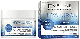 Fragrances, Perfumes, Cosmetics Face Cream Ampoule for Dry Skin - Eveline Cosmetics Hyaluron Therapy Cream-Ampoule