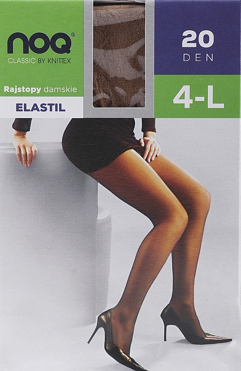 Women Tights "Elastil" 20 Den, beige - Knittex — photo N9