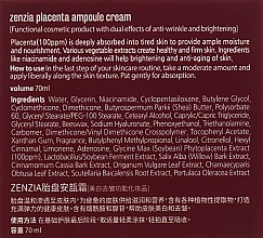 Placenta Face Cream - Zenzia Placenta Ampoule Cream — photo N10