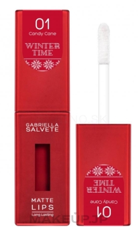 Matte Lipstick - Gabriella Salvete Winter Time Matte Lips Long Lasting — photo 01 - Candy Cane