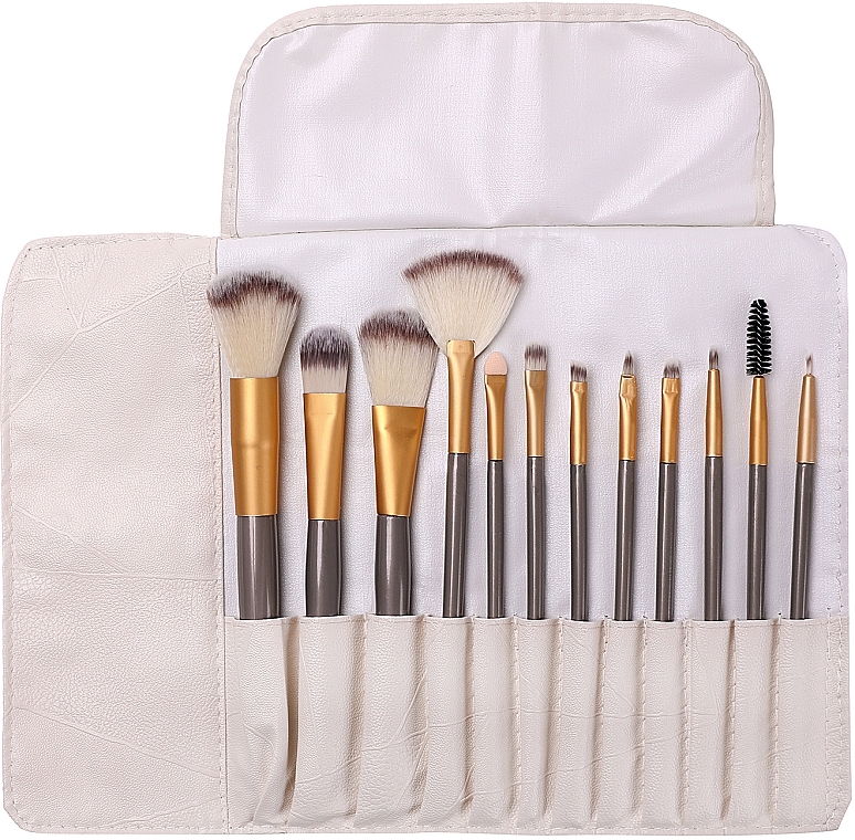 Professional Makeup Brush Set in Case, 12 pcs - Lewer — photo N1