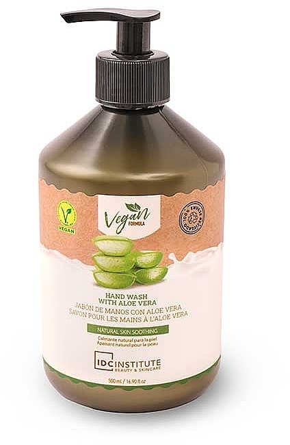Aloe Vera Liquid Soap - IDC Institute Hand Soap Vegan Formula Aloe Vera — photo N1