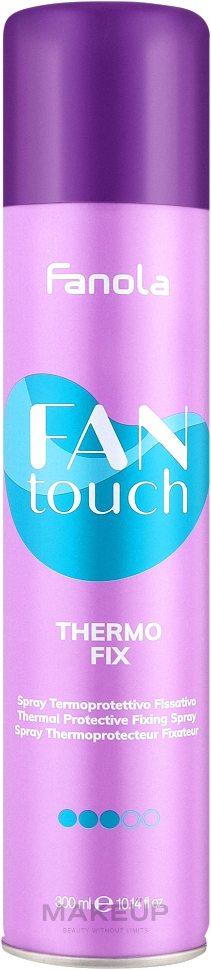 Fixing Thermoprotective Hair Spray - Fanola Fantouch Thermo Fix Thermoprotective Fixing Spray — photo 300 ml