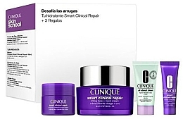 Fragrances, Perfumes, Cosmetics Set - Clinique Smart Clinical Repair Set (f/cr/50ml + f/ser/10ml + eye/cr/5ml + f/soap/30ml)