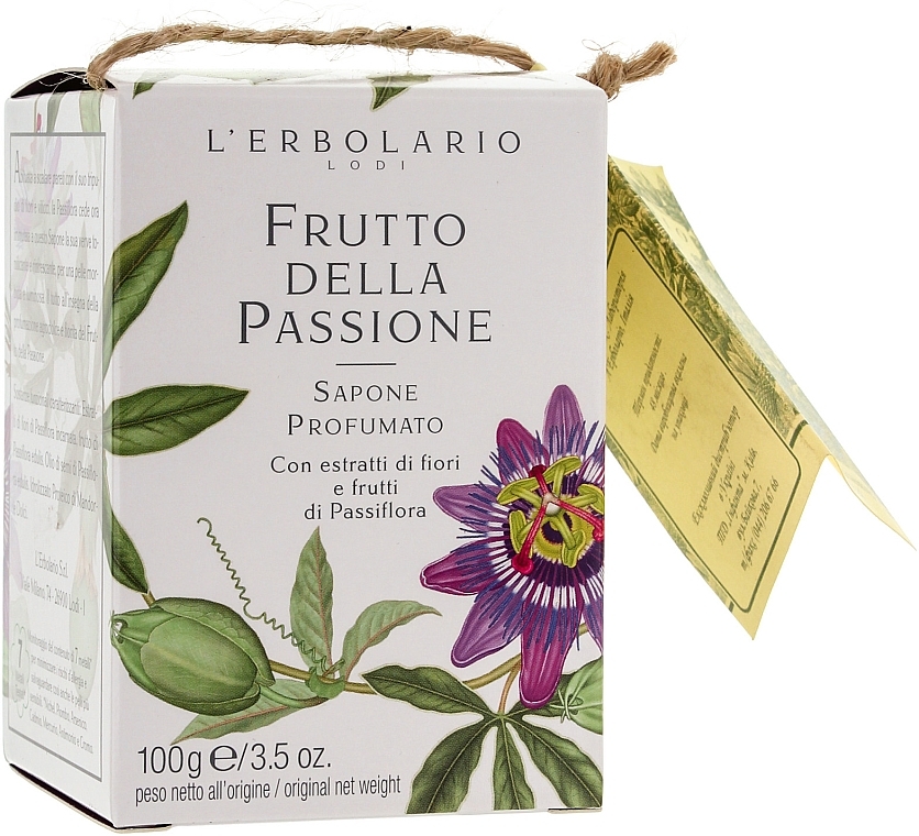 Fragrant Soap "Passiflora Fruits" - L'Erbolario Sapone Profumato Frutto Della Passione — photo N1