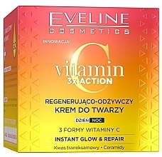 Brightening & Revitalizing Face Cream - Eveline Cosmetics Vitamin C 3x Action Instant Glow & Repair Cream — photo N1