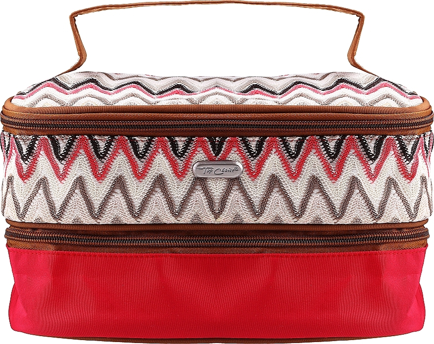 ZigZags Makeup Bag Case 94019, milk-red - Top Choice — photo N1