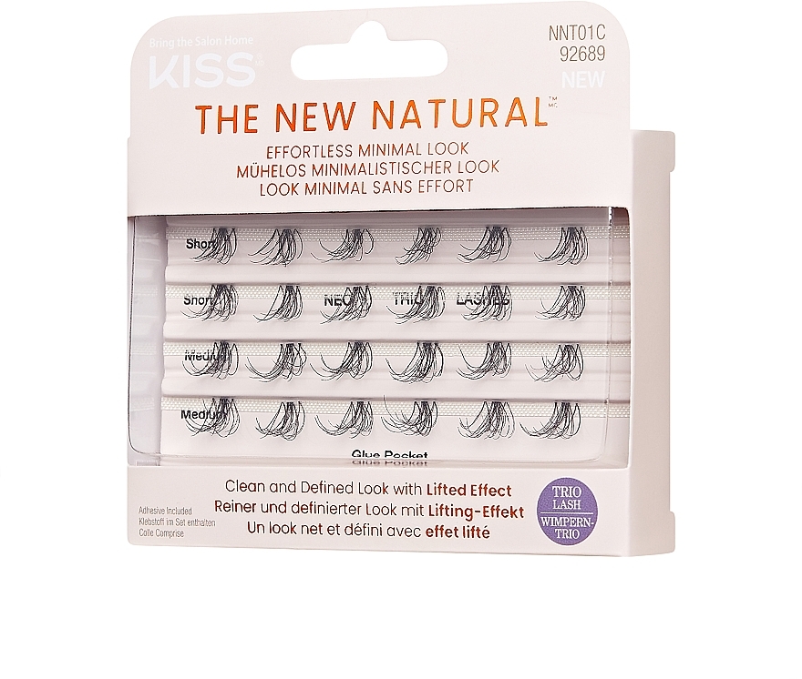 The New Natural Individual Lashes - Kiss The New Natural Trio Lash — photo N1