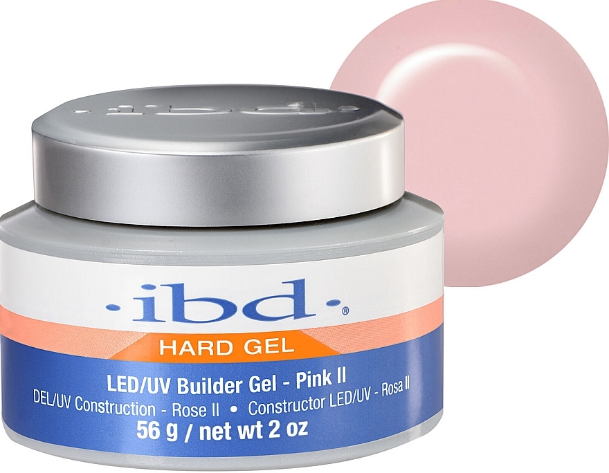 Nail Builder Gel, pink - IBD Hard Gel LED/UV Pink II — photo N1