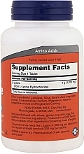 Amino Acid "L-Lysine", 1000mg - Now Foods L-Lysine Tablets — photo N2