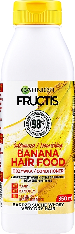 Nourishing Conditioner for Extra Dry Hair "Banana" - Garnier Fructis Superfood — photo N1