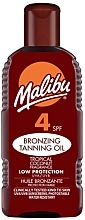 Fragrances, Perfumes, Cosmetics Sunscreen Cream - Malibu Bronzing Tanning Oil SPF4