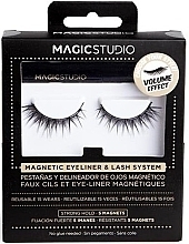 Fragrances, Perfumes, Cosmetics Magnetic False Lashes with Eyeliner - Magic Studio Magnetic Eyelashes + Eyeliner Volume Effect