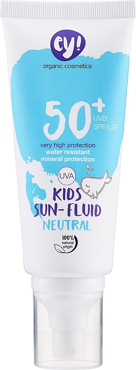 Kids Sun Fluid - Ey! Organic Cosmetics Kids Sun Fluid Neutral SPF 50+ — photo N2