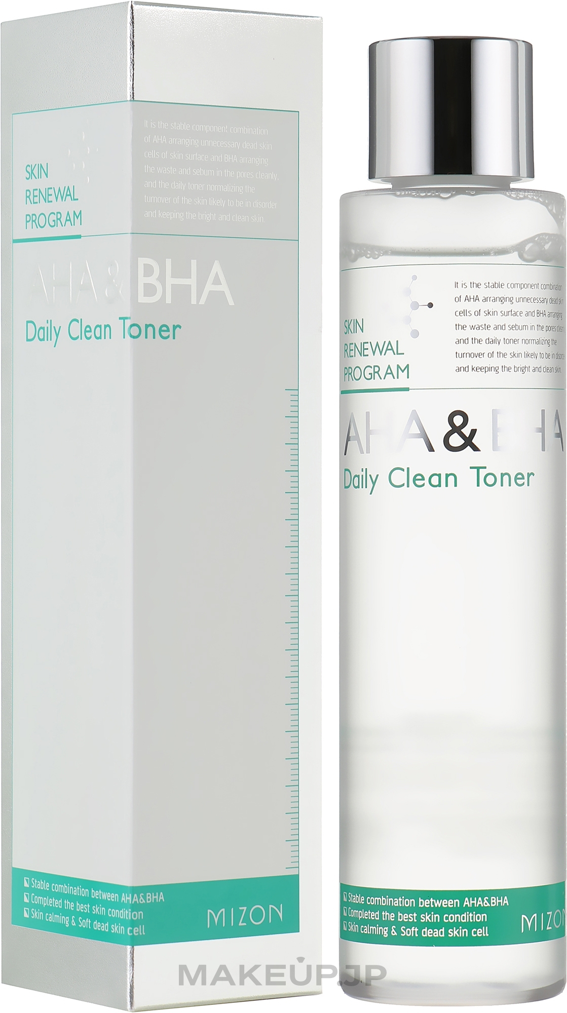 Face Toner - Mizon AHA & BHA Daily Clean Toner — photo 150 ml