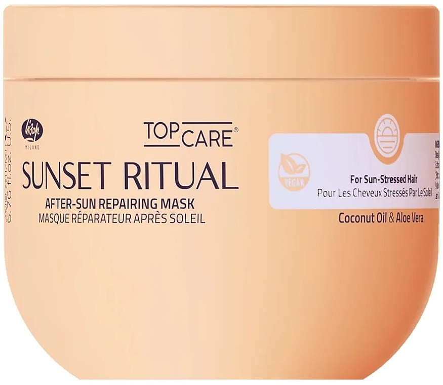 Hair mask - Lisap Top Care Sunset Ritual After-Sun Repairing Mask — photo N1