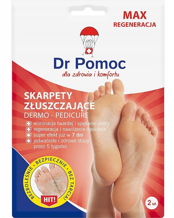 Exfoliating Foot Socks - Dr Pomoc — photo N1