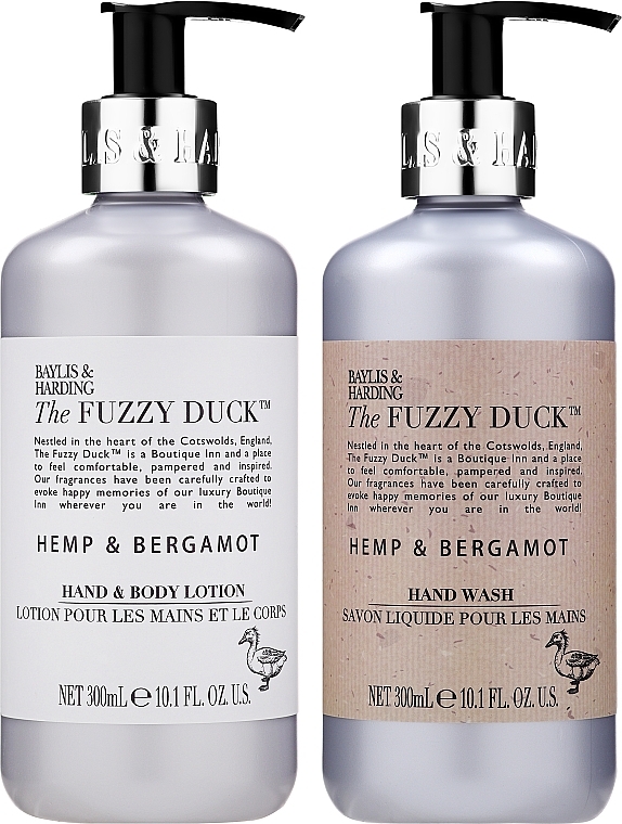 Set - Baylis & Harding The Fuzzy Duck Hemp & Bergamot (h/soap/300ml + b/h/lot/300ml) — photo N3