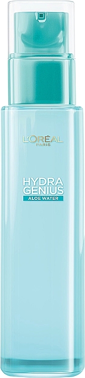 Face Aqua Fluid for Normal and Dry Skin - L'Oreal Paris Hydra Genius Aloe Water  — photo N2