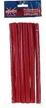 Flex Hair Rollers 12/210 mm, red - Ronney Professional Flex Rollers — photo N1
