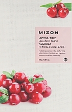 Fragrances, Perfumes, Cosmetics Acerolla Extract Face Sheet Mask - Mizon Joyful Time Essence Mask Acerola