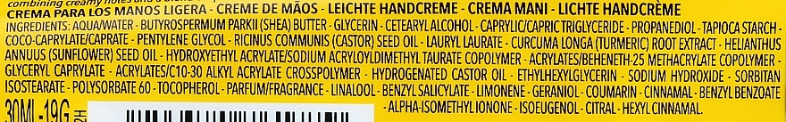 Light Hand Cream - L'occitane Karite Curcuma Hand Cream — photo N2