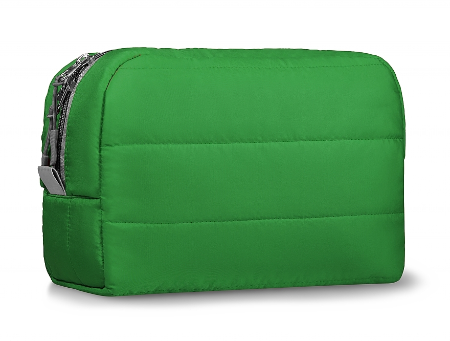 Quilted Classy Makeup Bag, green - MAKEUP Cosmetic Bag Green — photo N9