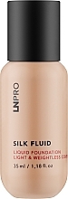 Fragrances, Perfumes, Cosmetics Face Satin Finish Foundation - LN Pro Silk Fluid Liquid Foundation Light & Weightless Cover 