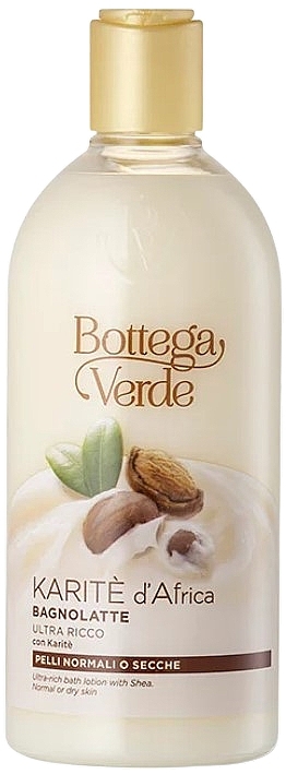 Ultra-Rich Bath Lotion with Shea Butter - Bottega Verde Karite d'Africa Ultra-Rich Bath Lotion — photo N1