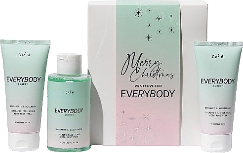 Set - Everybody Calm Christmas Gift Box (toner/125 ml + mask/50 ml + peeling/50 ml) — photo N1