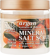 Fragrances, Perfumes, Cosmetics Body Scrub with Dead Sea Minerals & Argan Oil - Dead Sea Collection Argan Mineral Salt Scrub