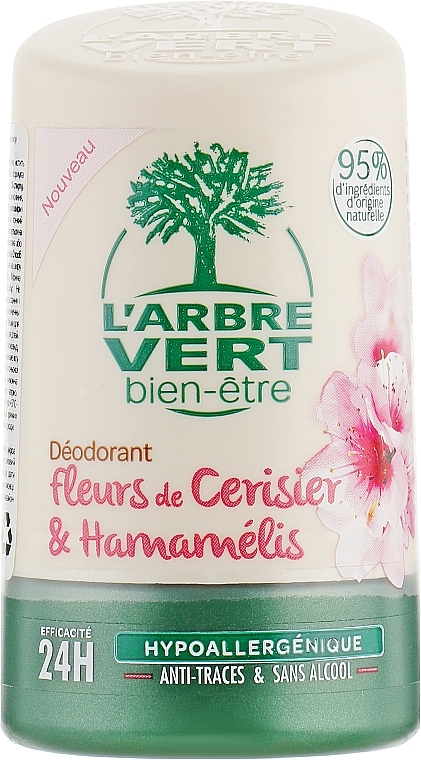 Deodorant with Cherry Blossom & Hamamelis Extract - L'Arbre Vert Deodorant — photo N1