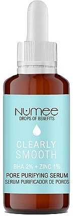 Facial Serum for Problem Skin - Numee Drops Of Benefits Clearly Smooth Salicylic Acid Pore Purifying Serum — photo N1