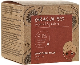 Fragrances, Perfumes, Cosmetics Smoothing Face Mask with Kaolin Clay - Gracja Bio Smoothing Mask