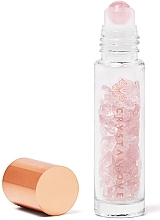 Fragrances, Perfumes, Cosmetics Bottle with Rose Quartz Crystals, 10 ml - Crystallove