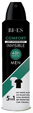 Antiperspirant Spray - Bi-Es Men Comfort Anti-Perspirant Invisible — photo N3