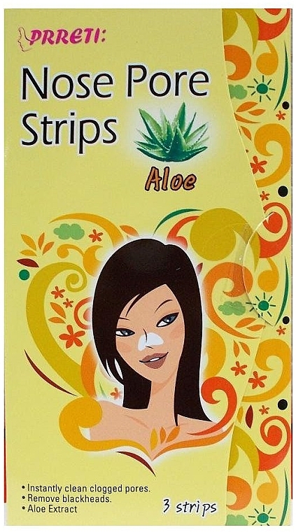 Pore Cleansing Nose Strips - Prreti Nose Pore Strips Aloe — photo N1