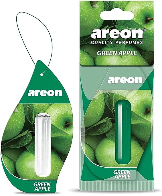 Green Apple Car Air Freshener, capsule - Areon My Liquid Green Apple — photo N1