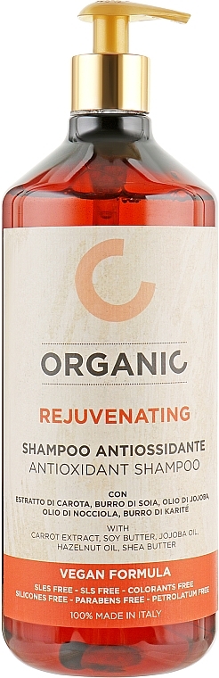 Toning Organic Shampoo for All Hair Types - Punti Dii Vista Organic Rejuvenating Antioxidant Shampoo — photo N2